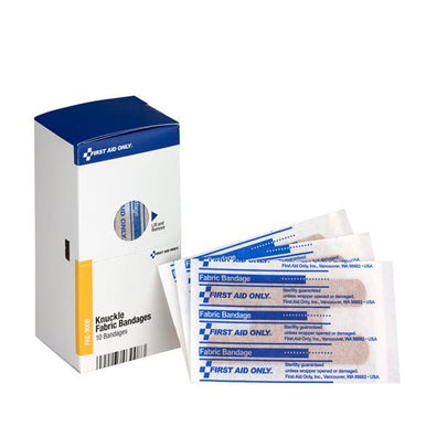 Bandage Fabric First Aid Only Knuckle 2.18x4x1.75" Flexible Tan LF 10/Package - Surgical Supplies NY